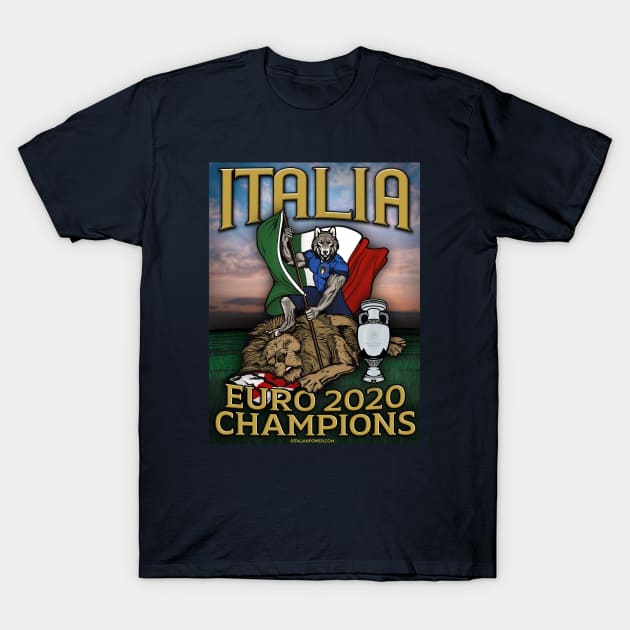 Italia vs. England Poster T-Shirt by ItalianPowerStore